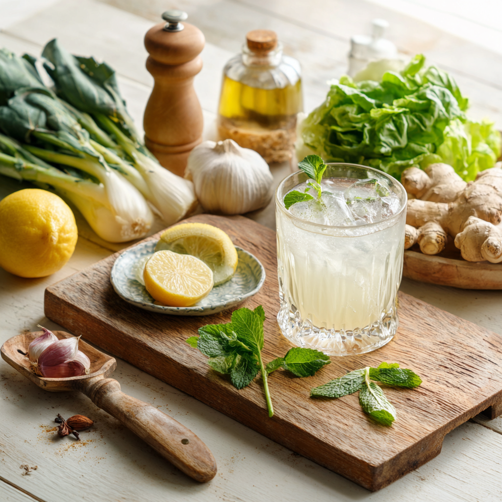 recette jus de citron et gingembre