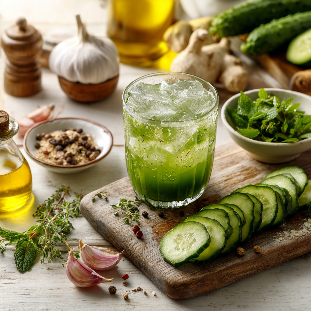 recette jus de concombre