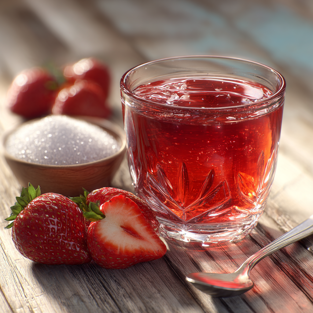 recette jus de fraise