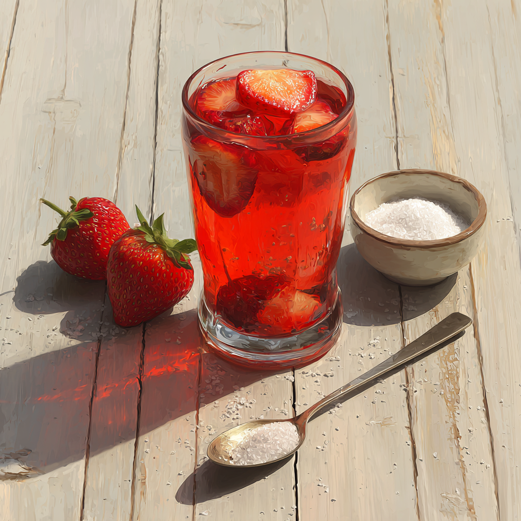 recette jus de fraise