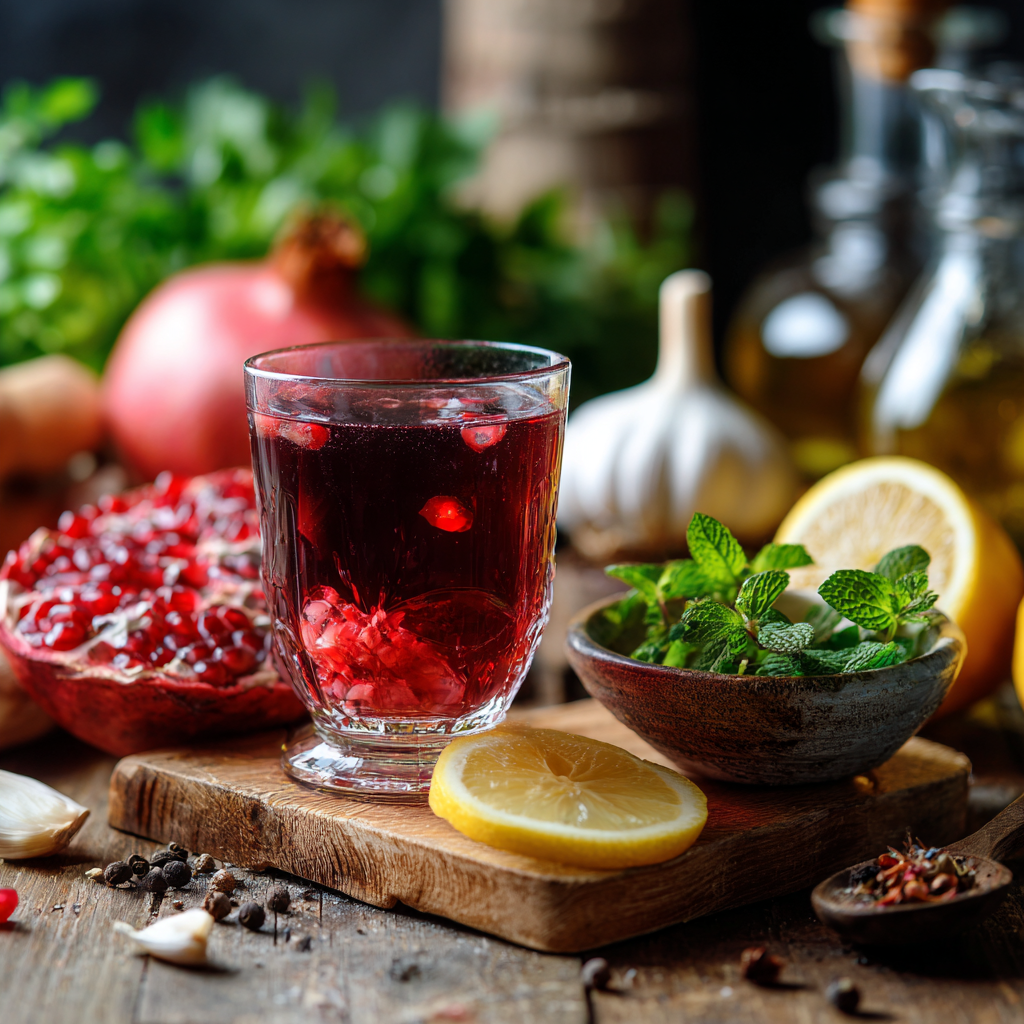 recette jus de grenade