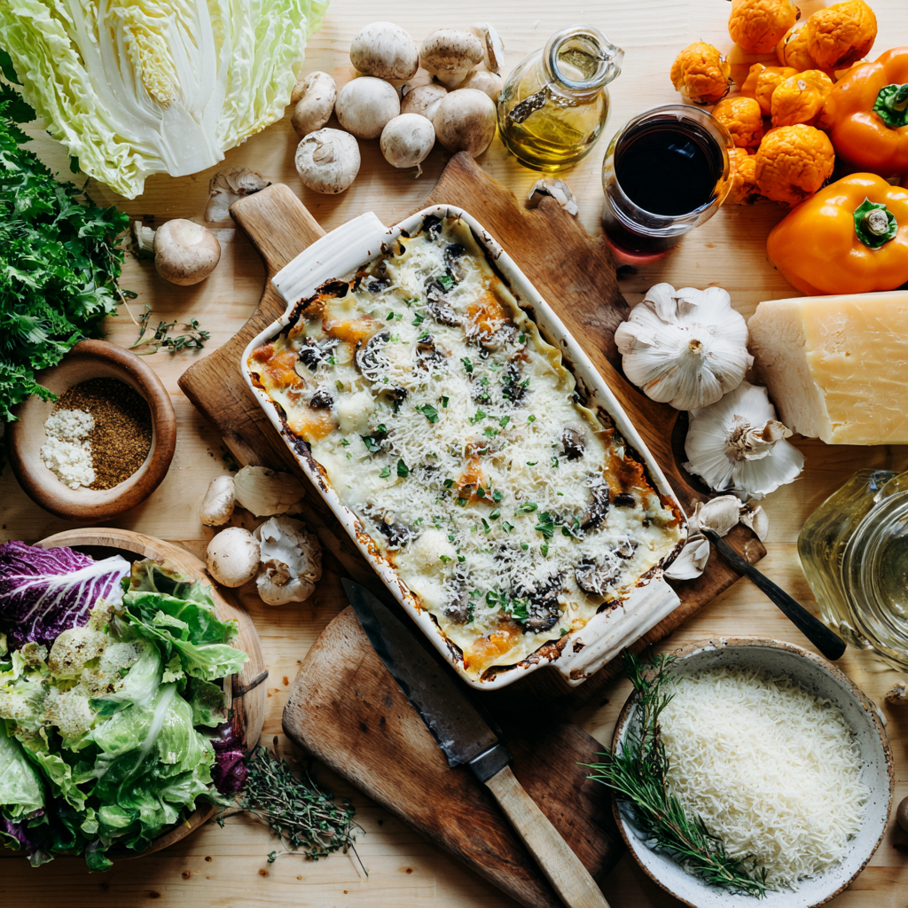 recette lasagne butternut champignon