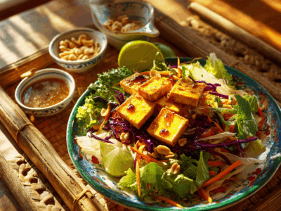Découvrez Ma Recette Incontournable de Salade Thaï Végétarienne : Fraîcheur et Saveurs !