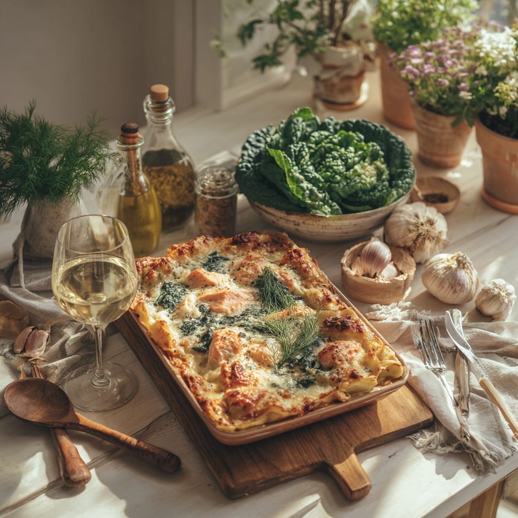 saumon lasagne