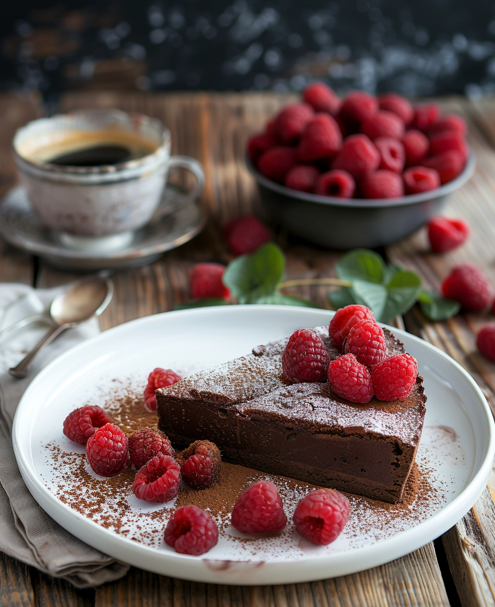 chocolat framboise gateau