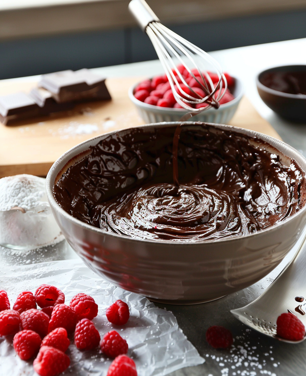 chocolat framboise gateau