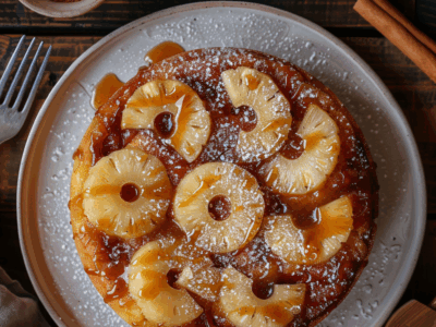 Recette Délicieuse : Gâteau Ananas au Caramel Maison