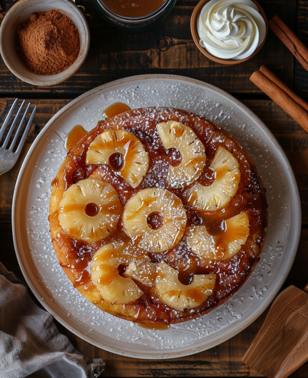gateau ananas au caramel