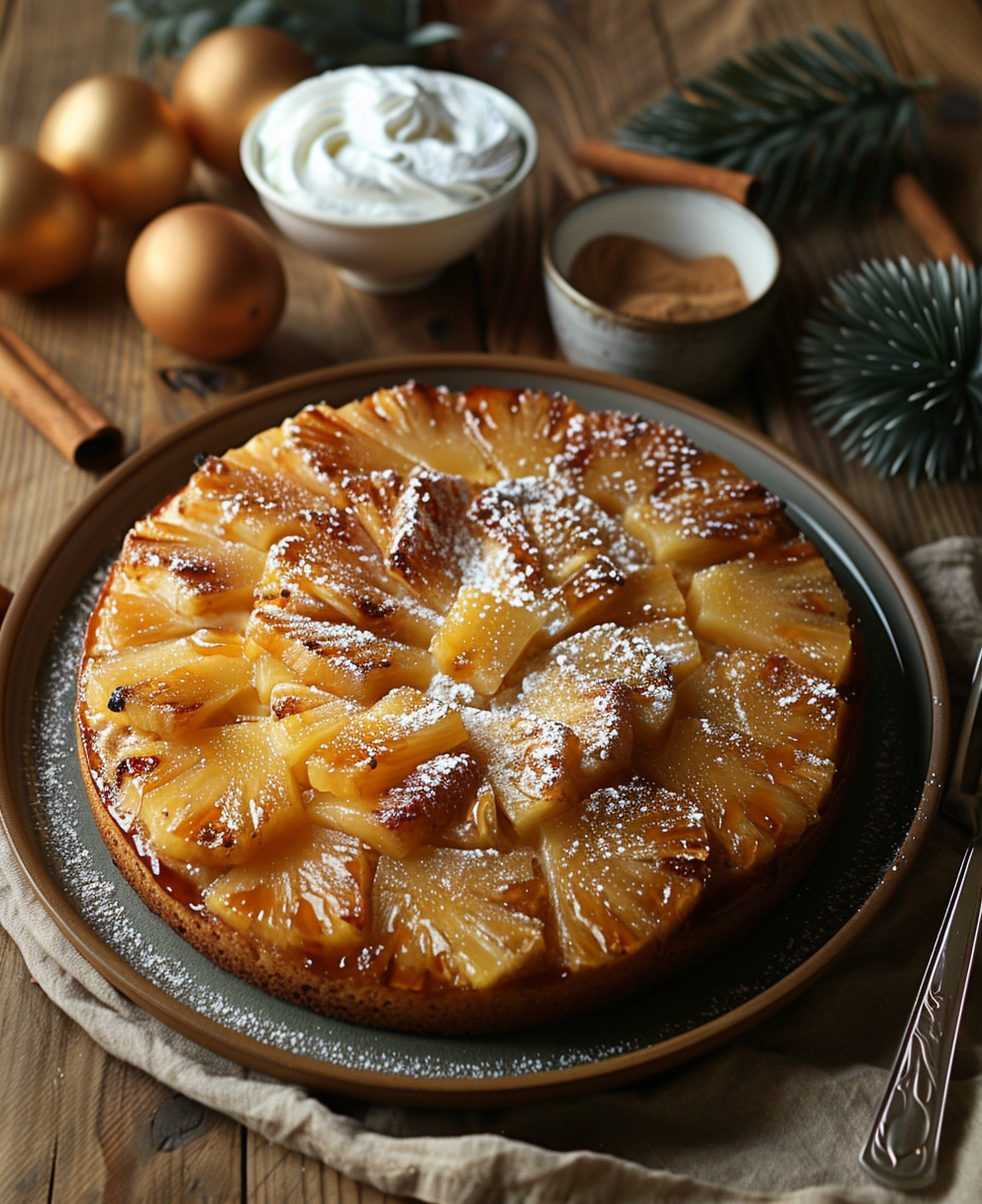 gateau ananas au caramel