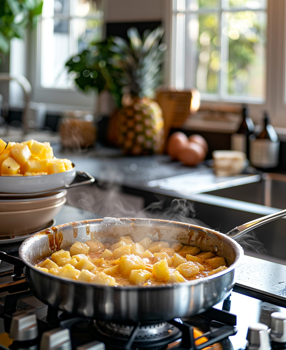 gateau ananas au caramel