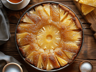 Recette et Astuces pour un Délicieux Gâteau au Ananas Renversé