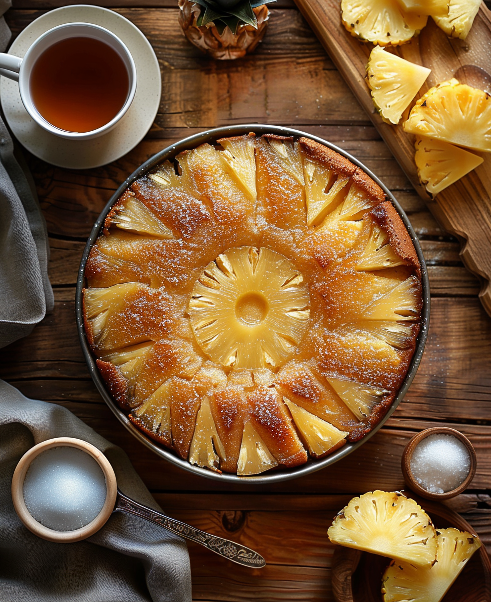 gateau au ananas renversé
