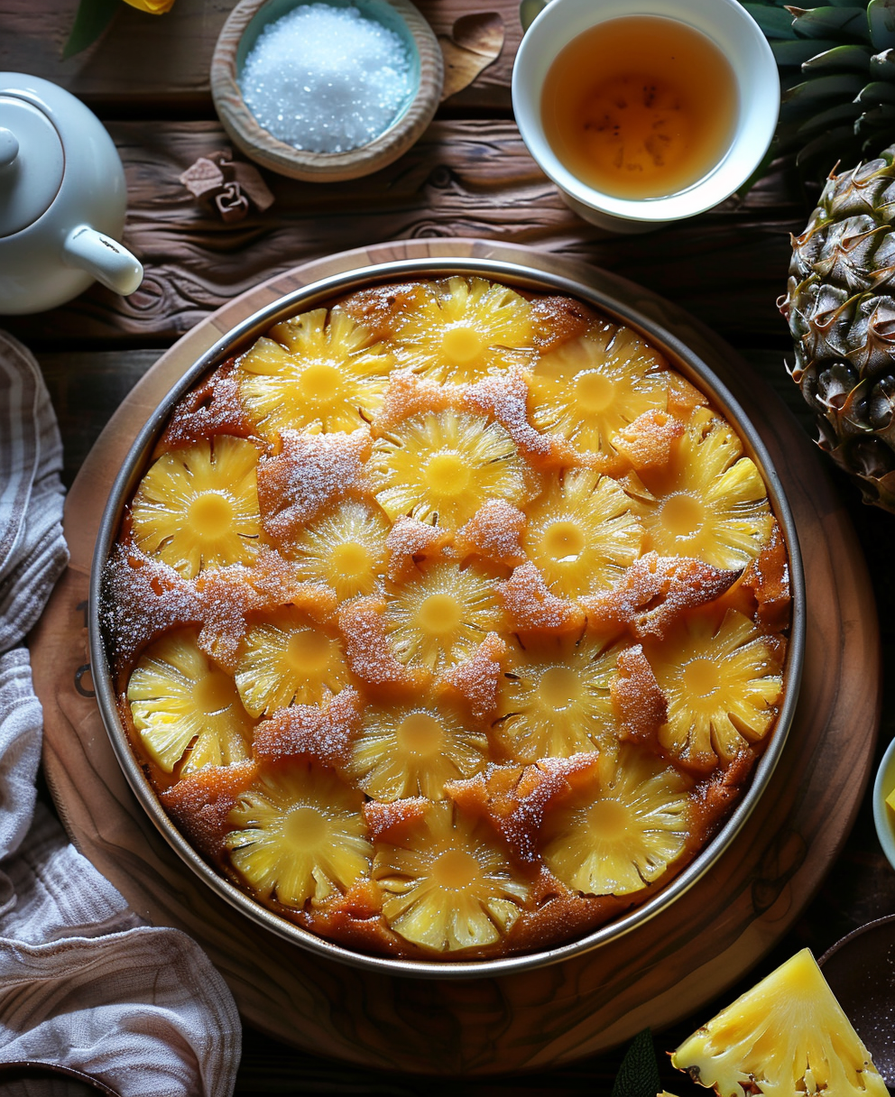 gateau au ananas renversé