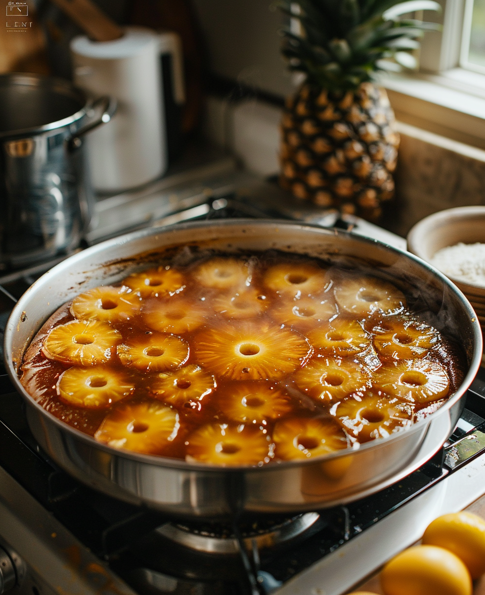 gateau au ananas renversé