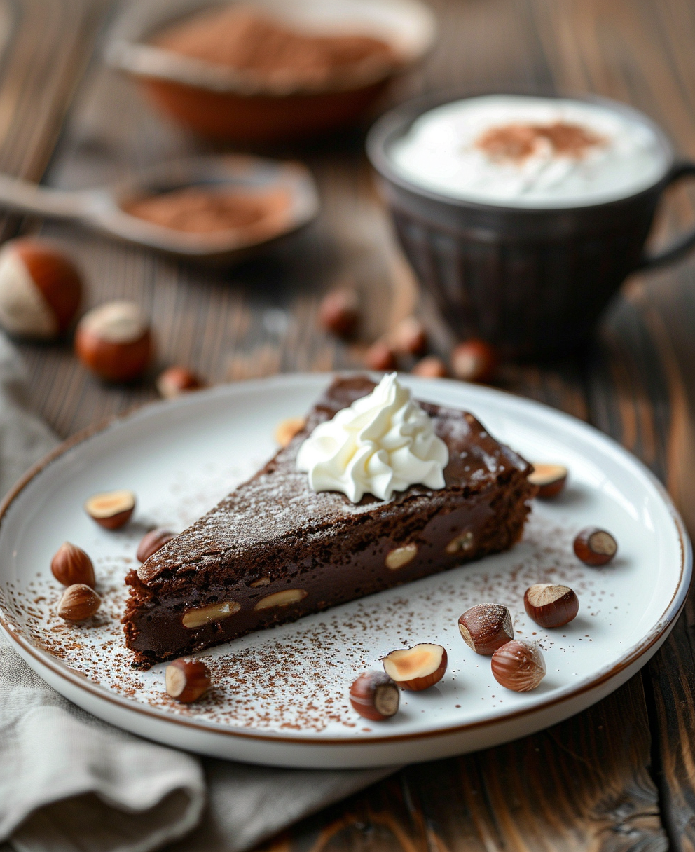 gateau au chocolat aux noisettes