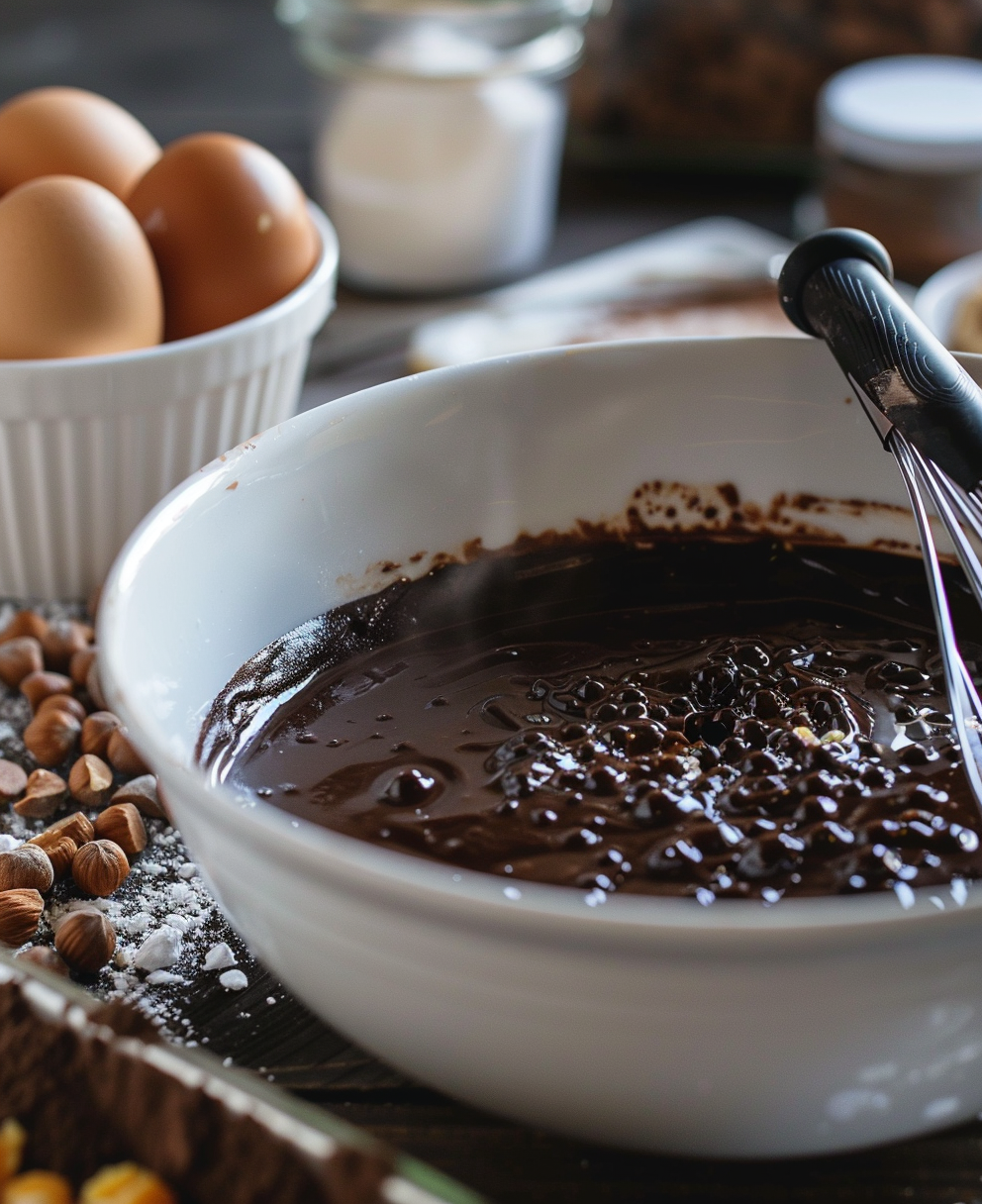 gateau au chocolat aux noisettes