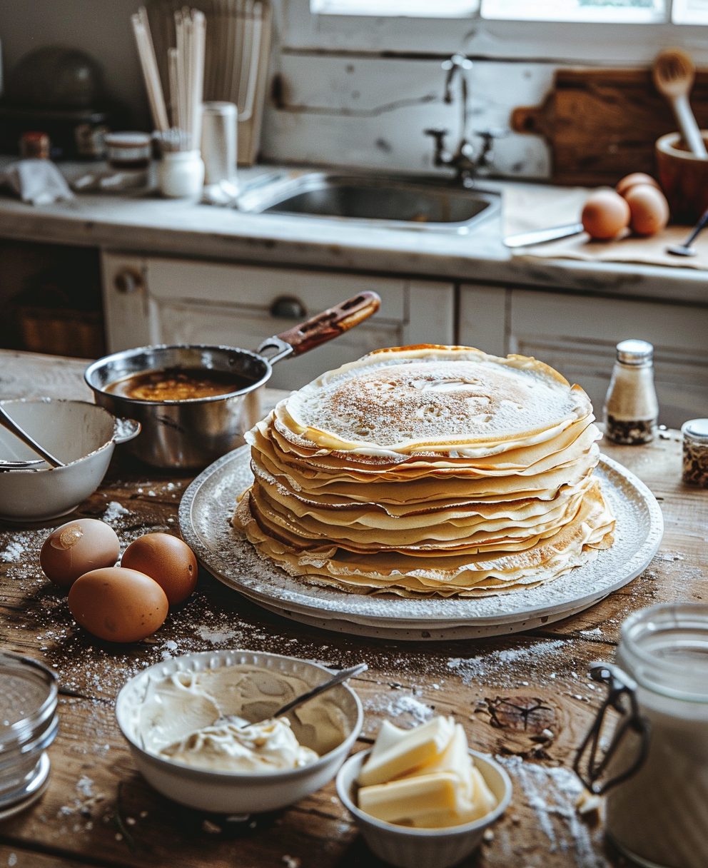gateau au crepe