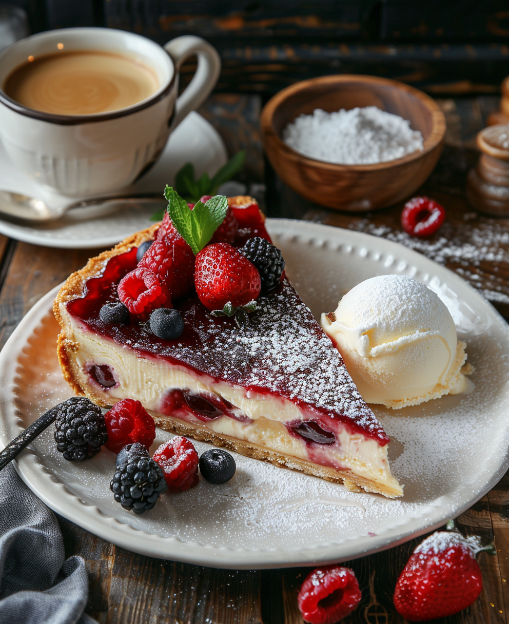 gâteau aux fruits rouges