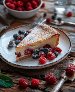 gateau au fruits rouge