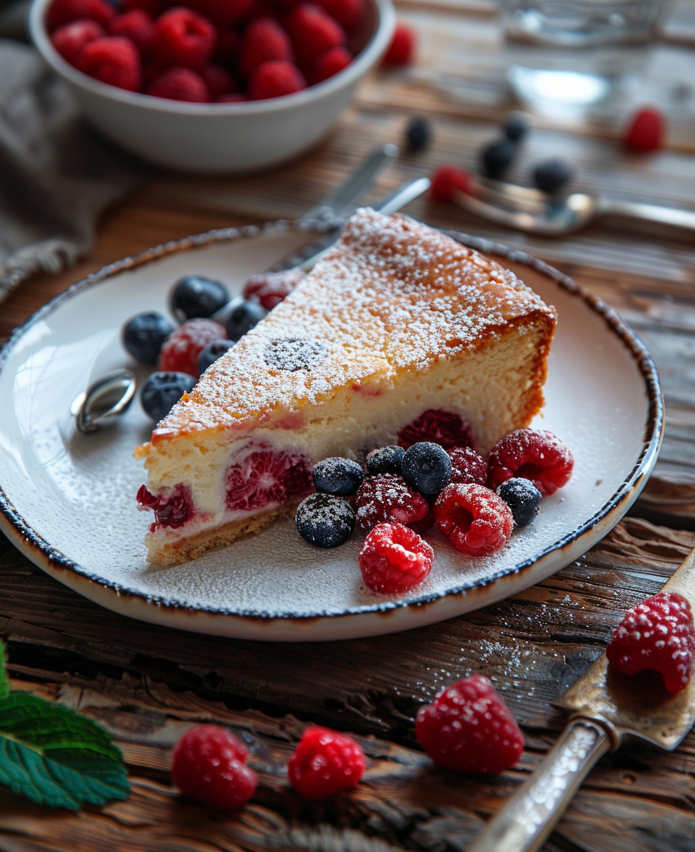 gateau au fruits rouge