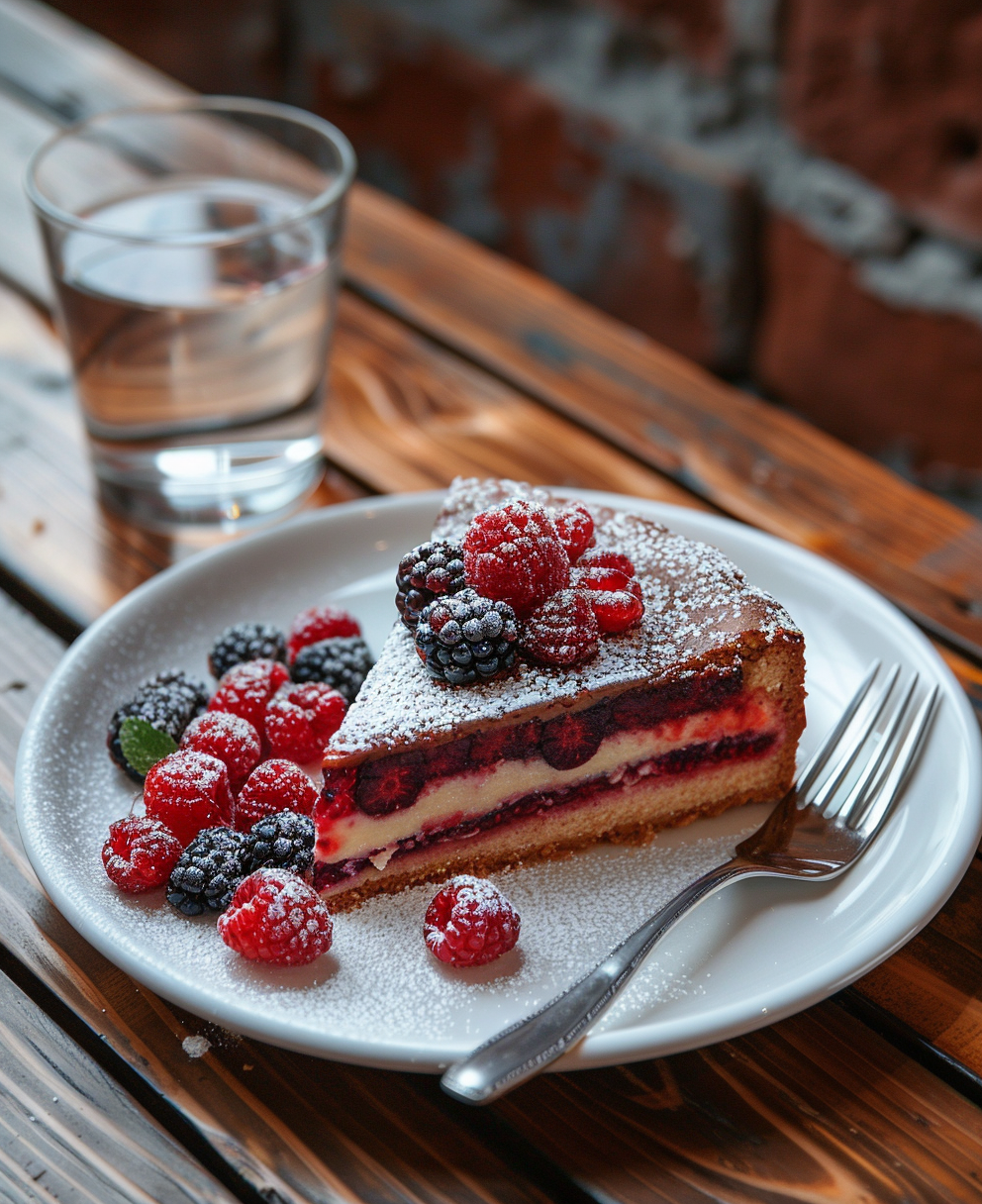 gateau au fruits rouge