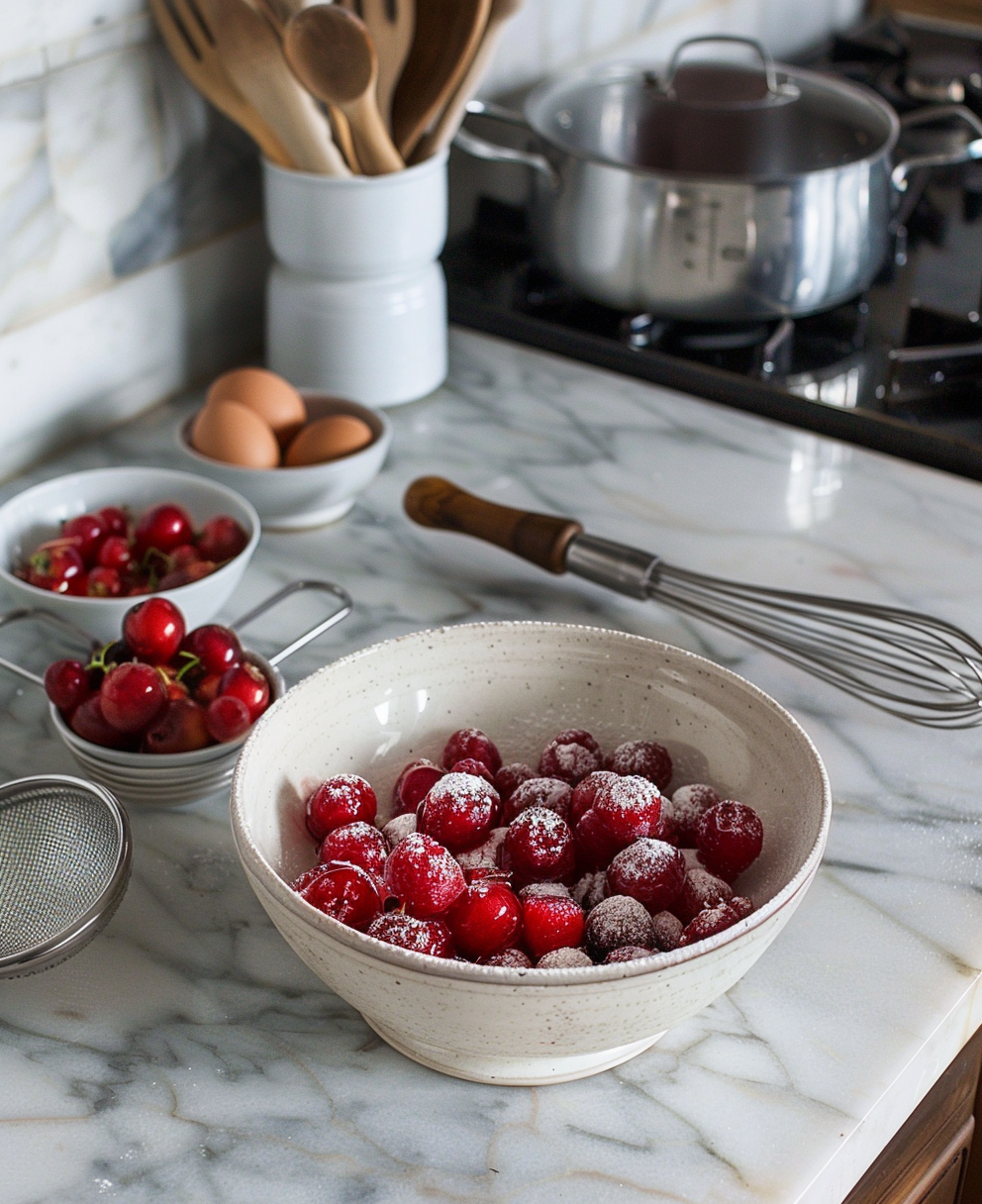 gateau au fruits rouge