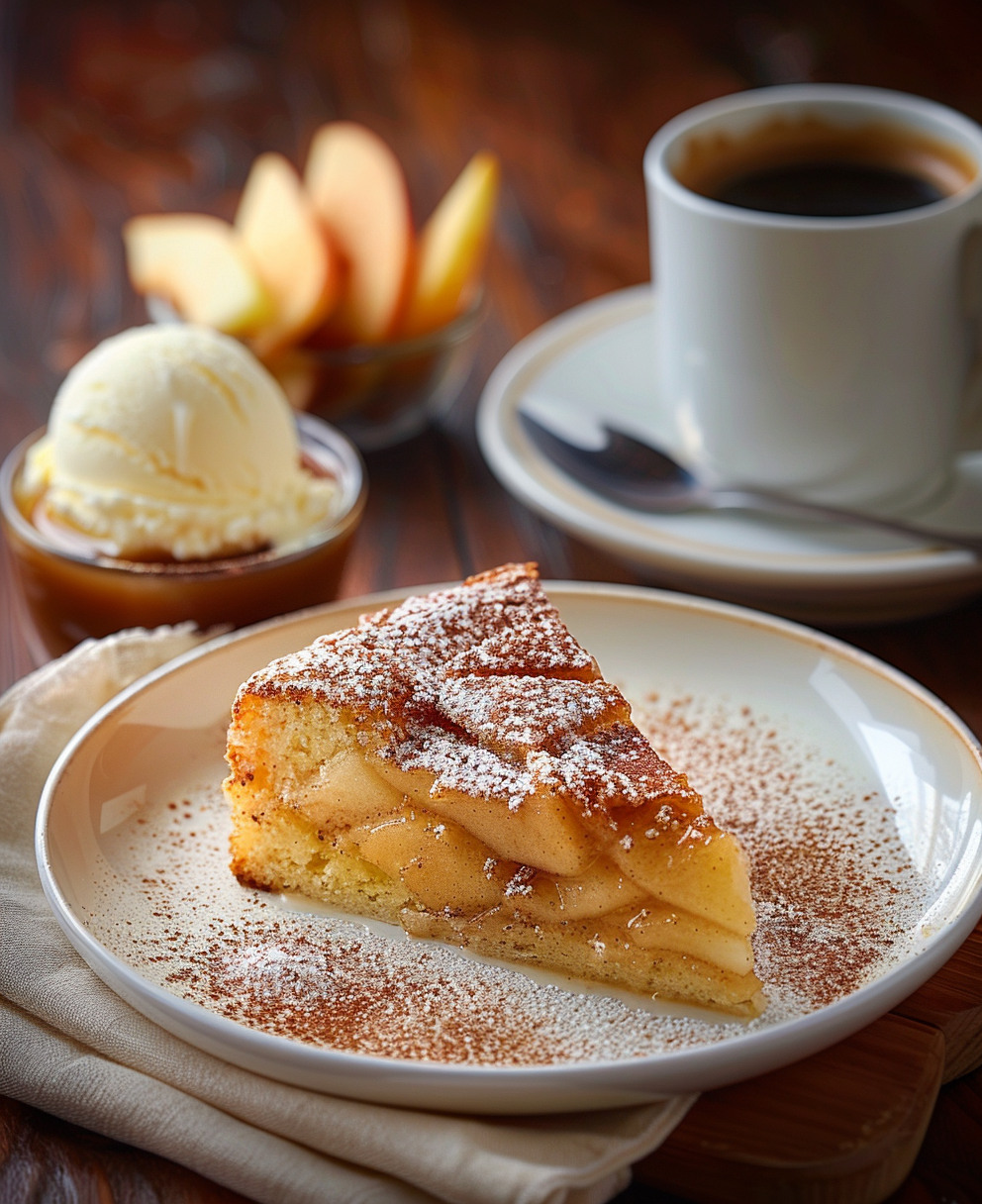 gateau au pommes caramélisé