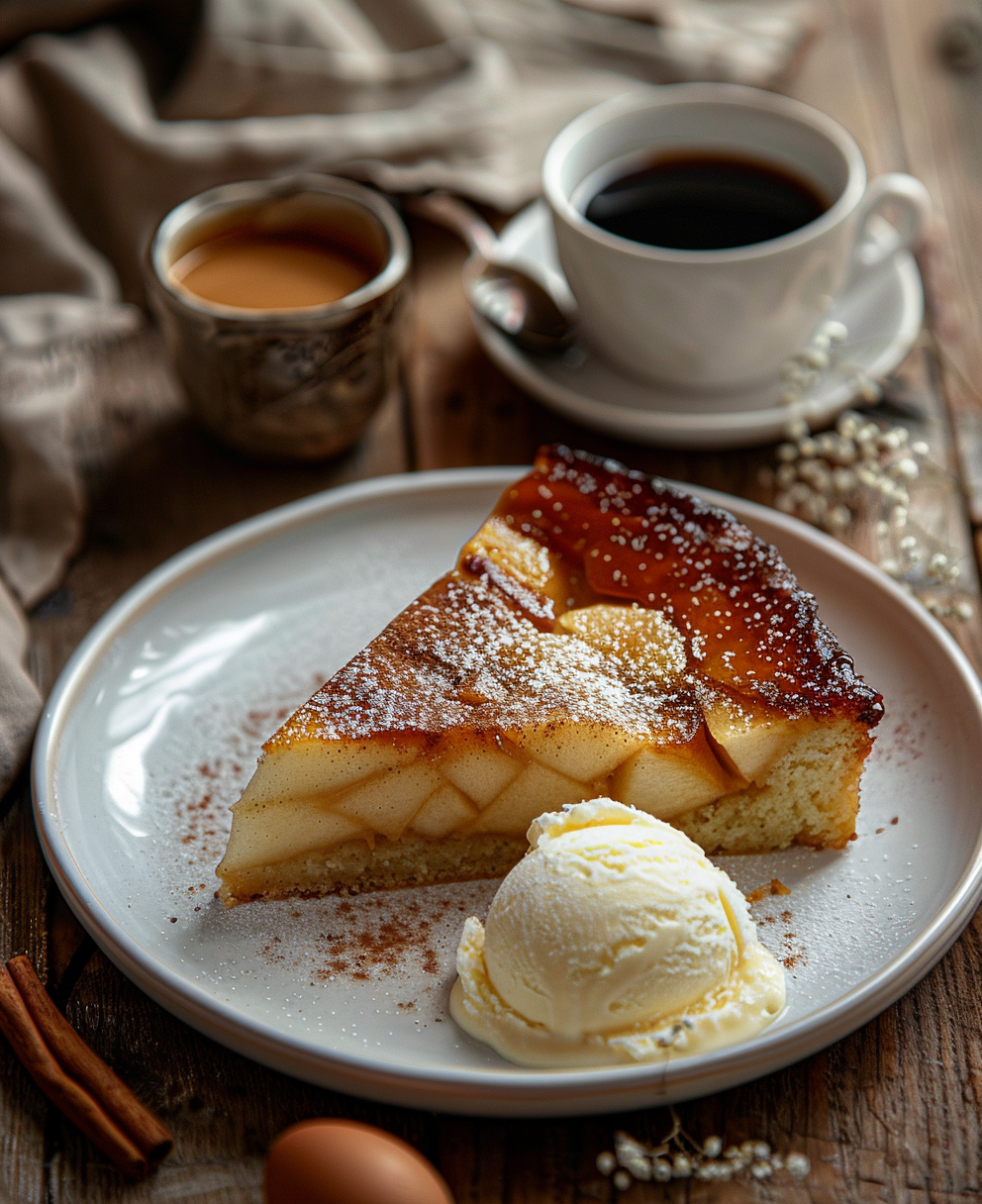 gateau au pommes caramélisé