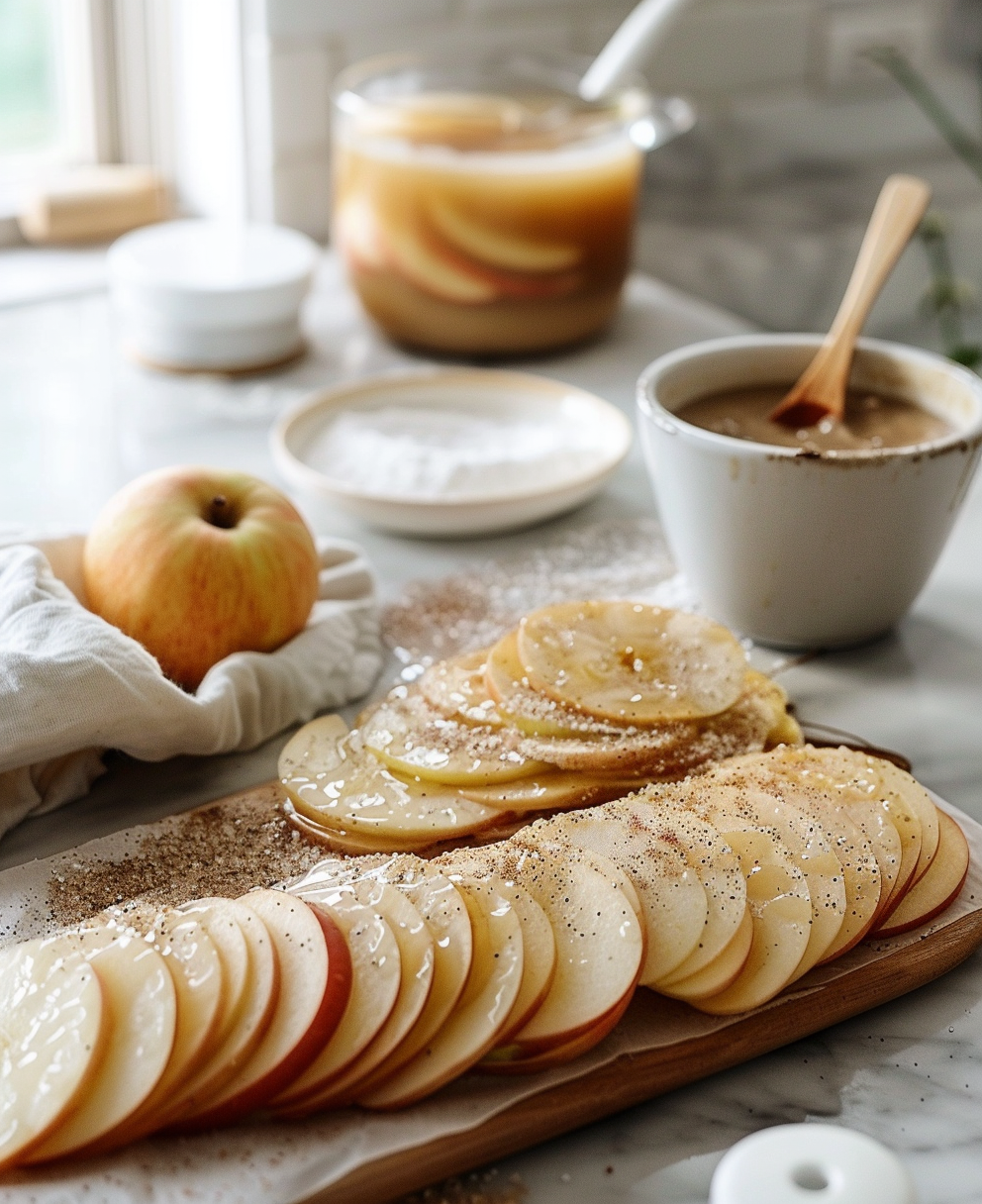 gateau au pommes caramélisé