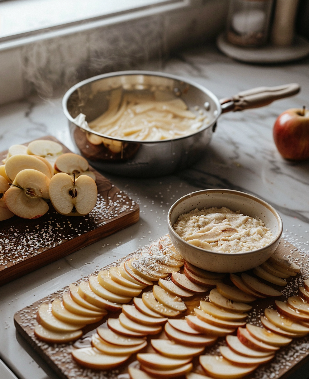 gateau au pommes caramélisé