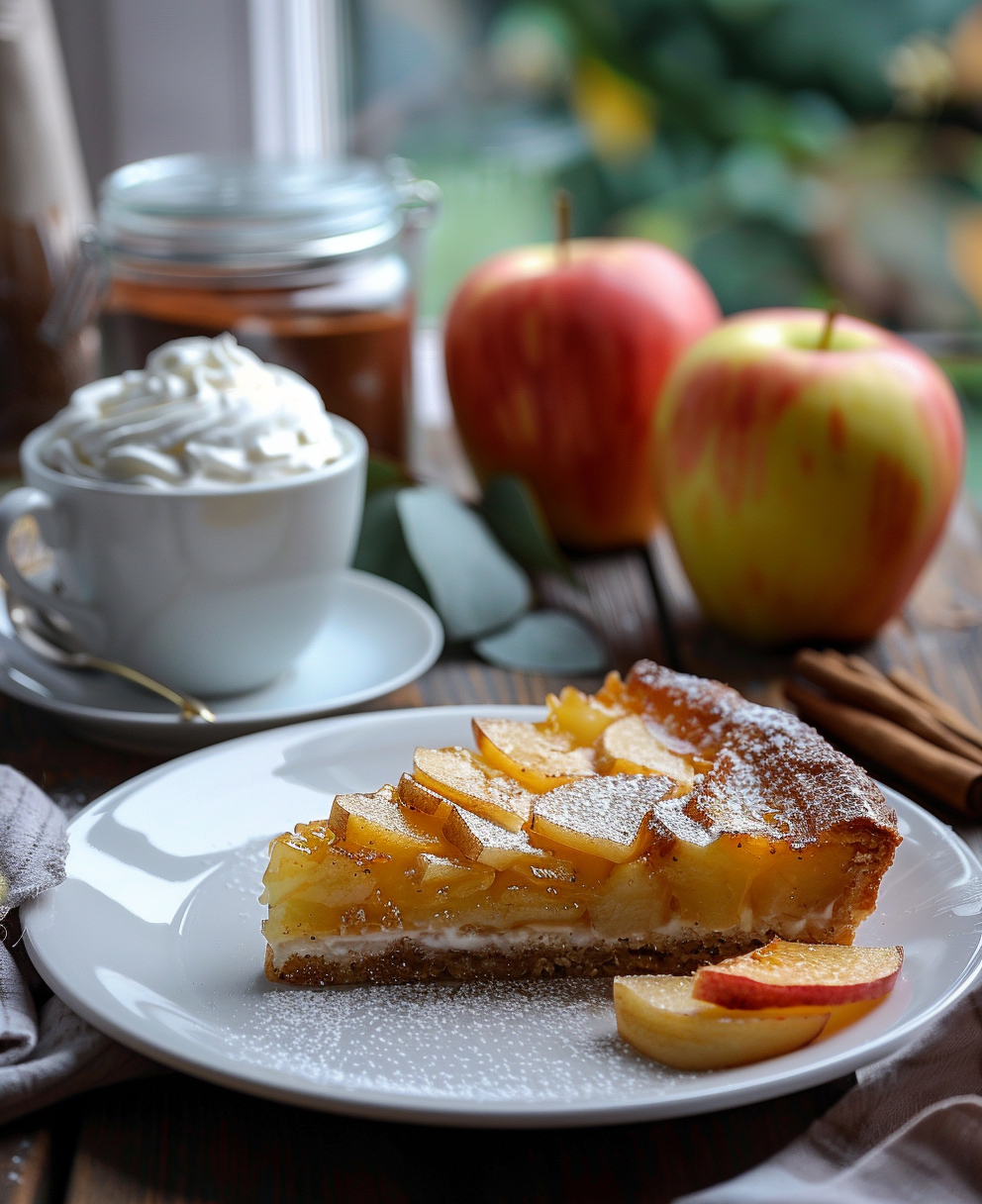 gateau au pommes caramelisées