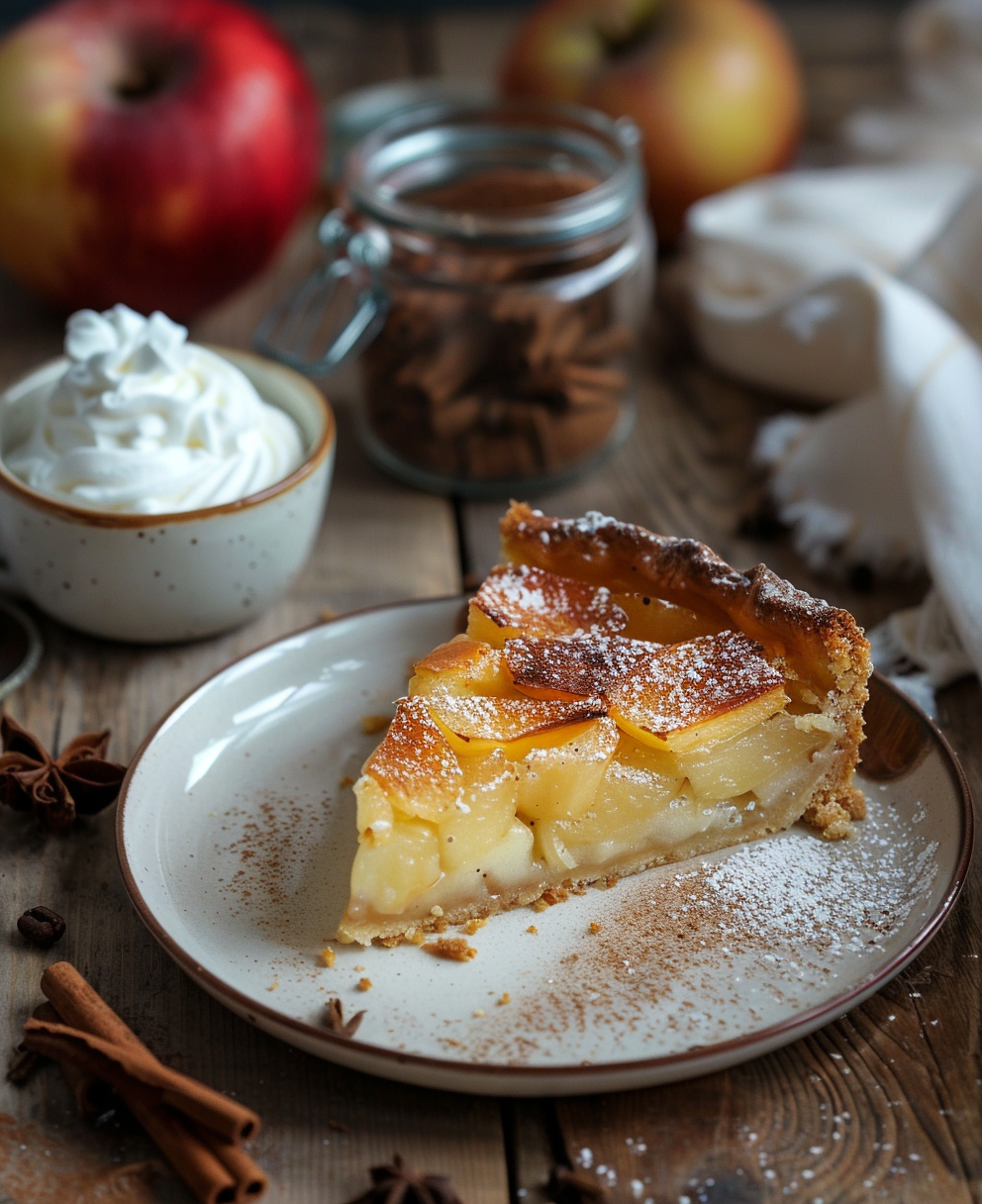 gateau au pommes caramelisées