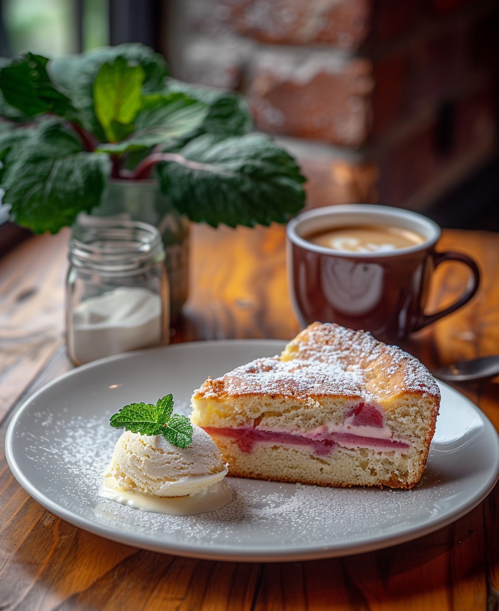 gateau au rhubarbe