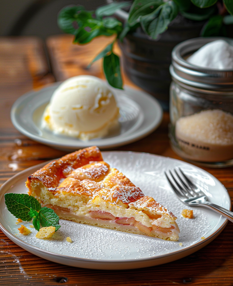 gateau au rhubarbe