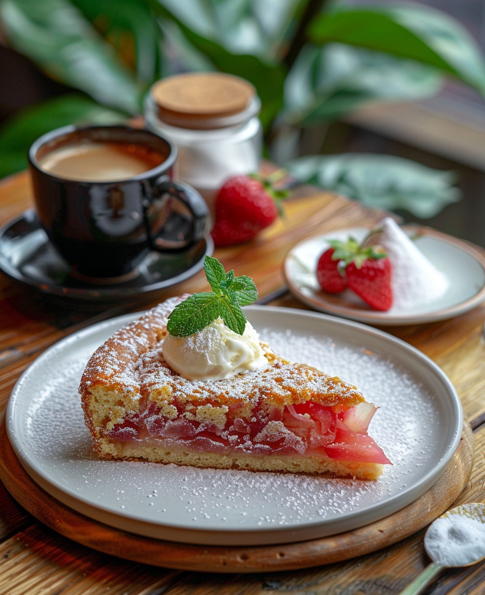 gateau au rhubarbe