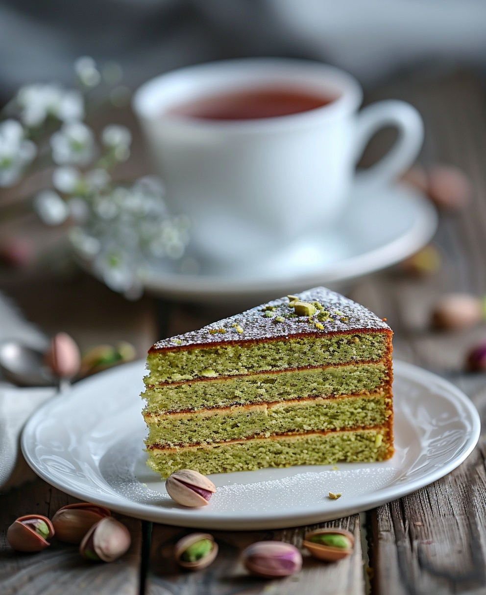 gateau aux pistache
