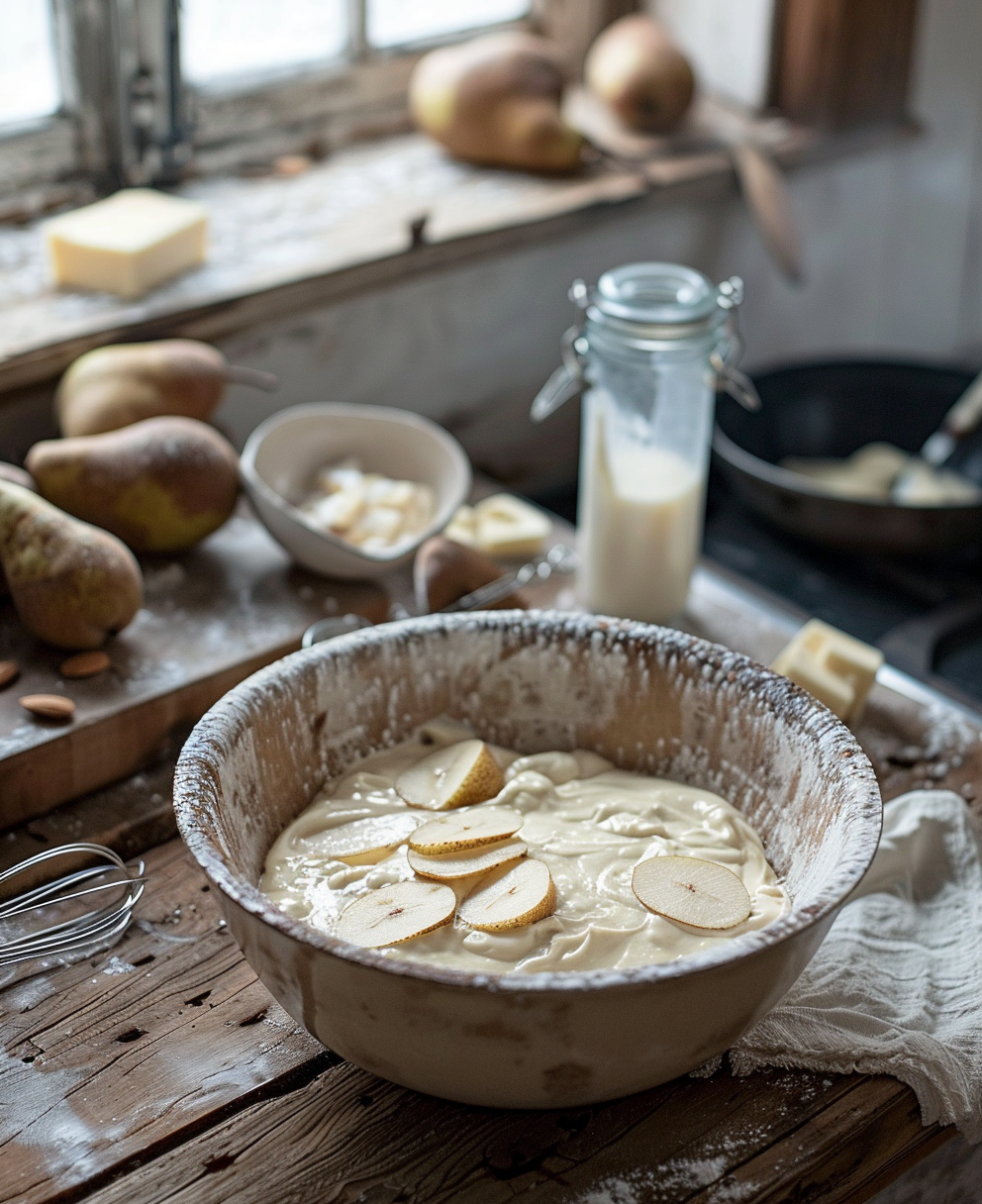 gateau aux poires amandine