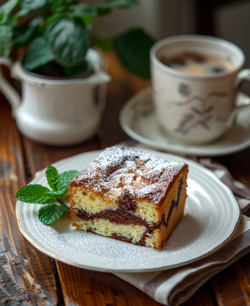 gateau marbré moelleux