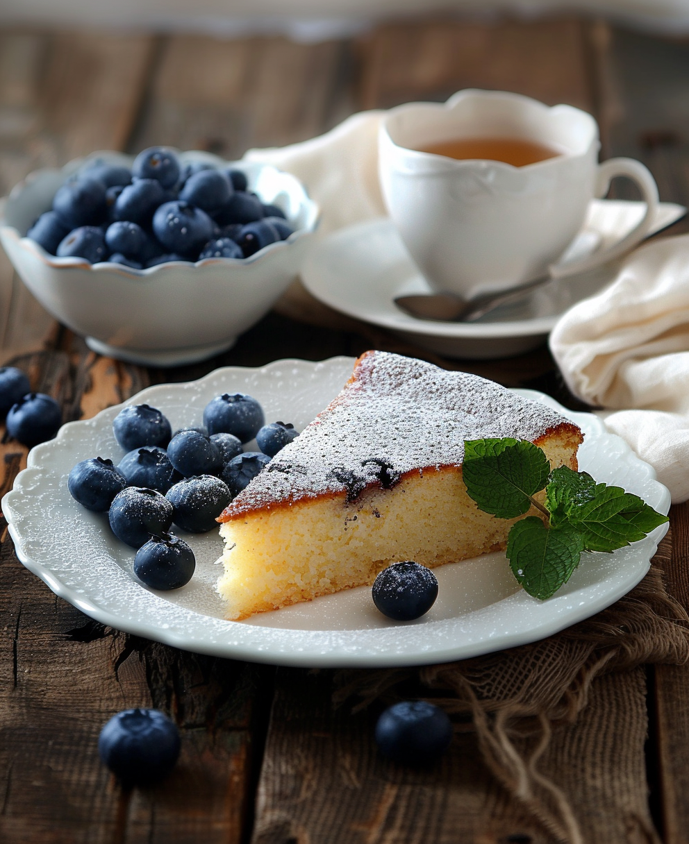 gateau myrtilles
