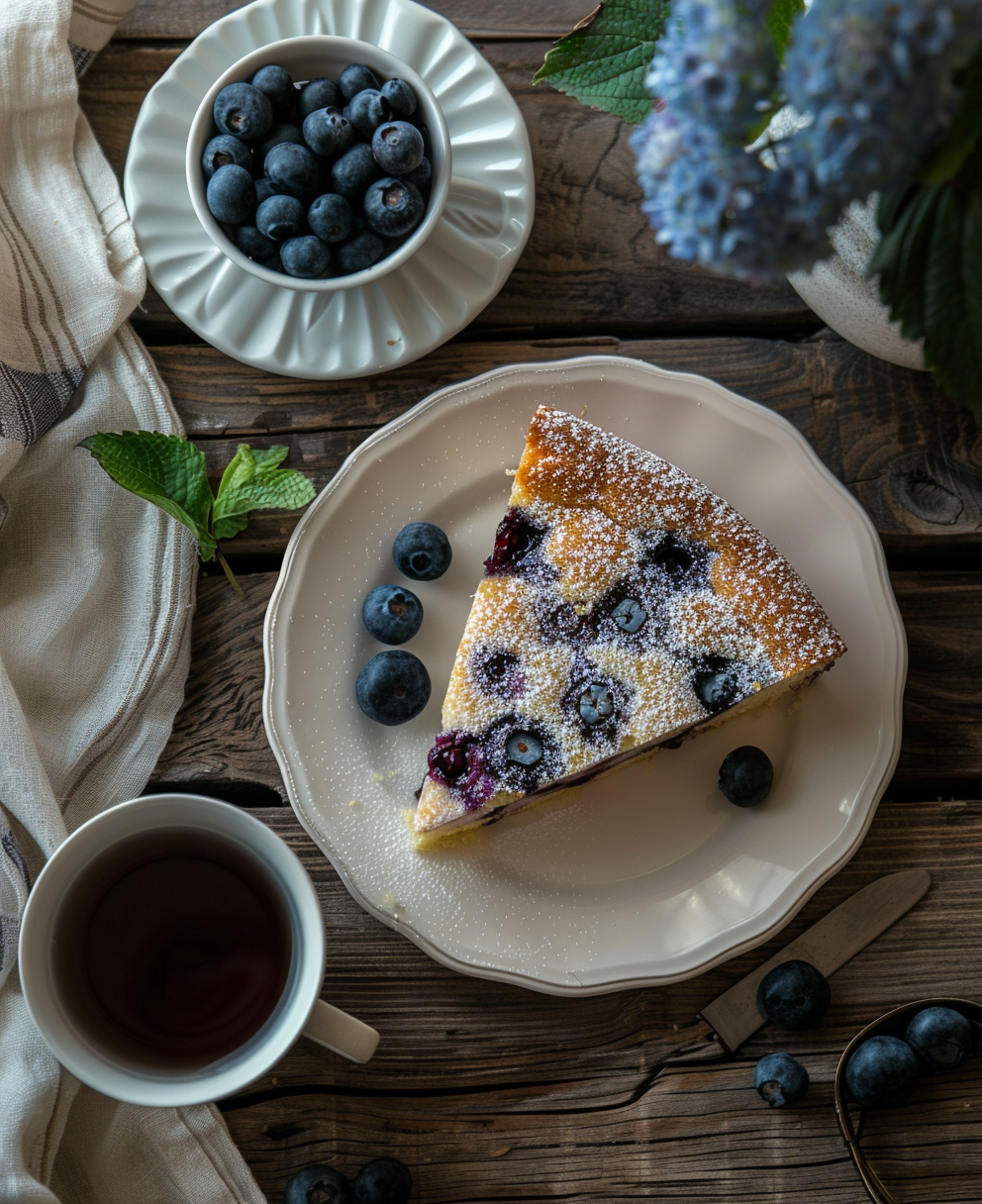 gateau myrtilles