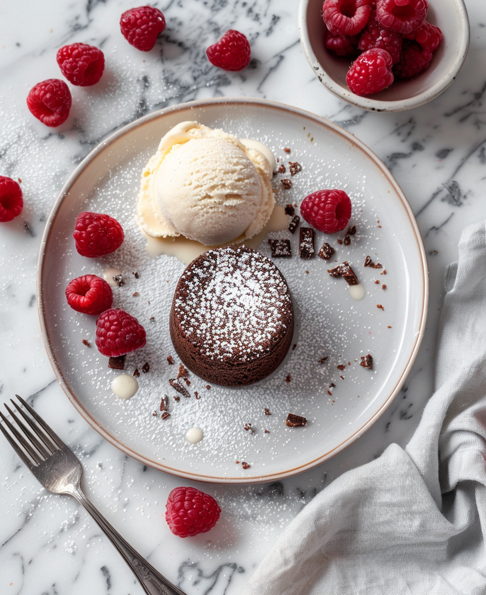 gateaux au chocolat framboise