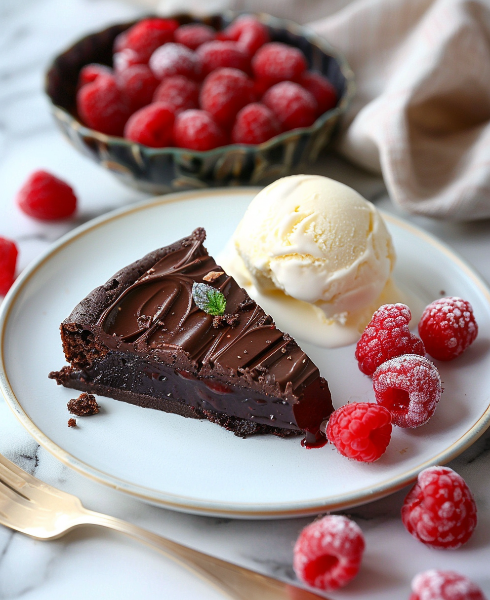 gateaux au chocolat framboise