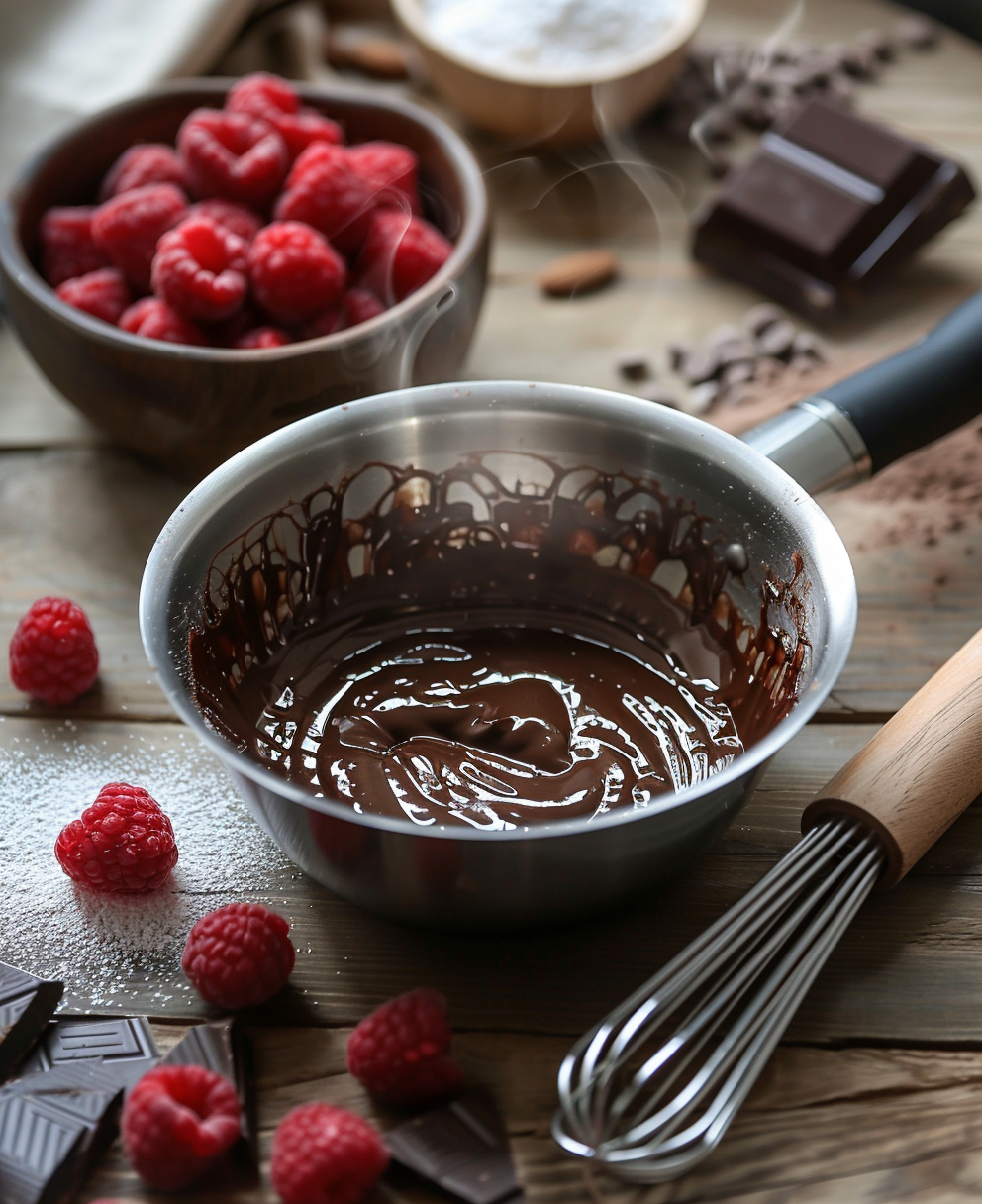 gateaux au chocolat framboise