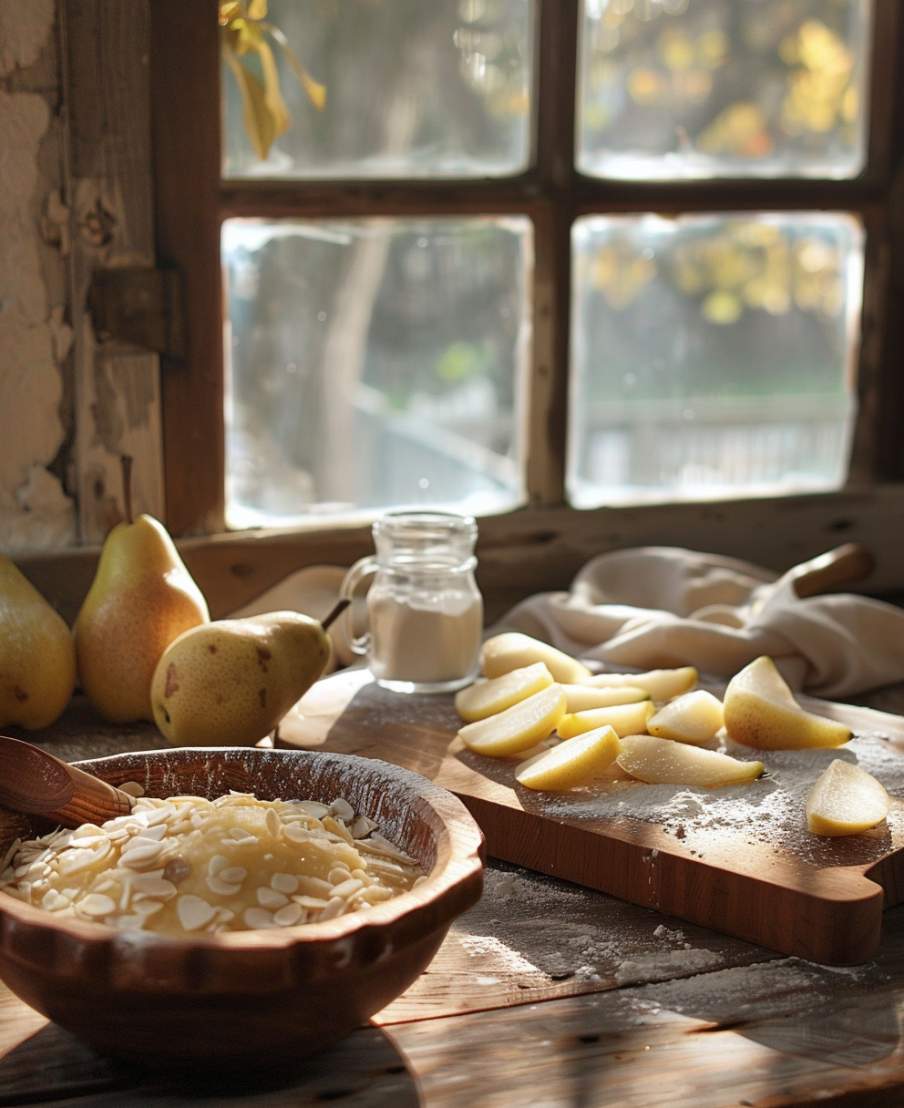 gateaux au poire et amande