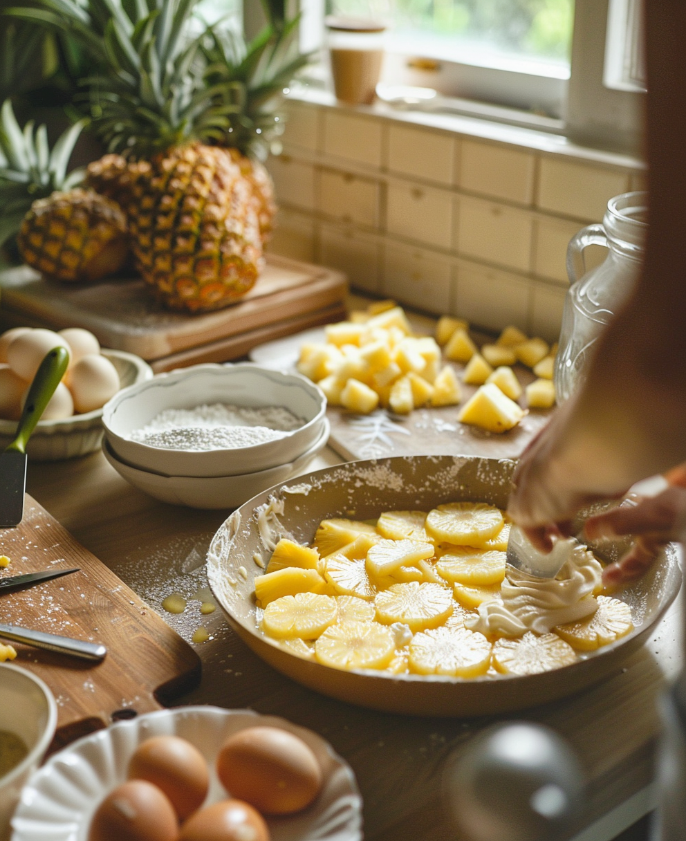 recette du gateau aux ananas
