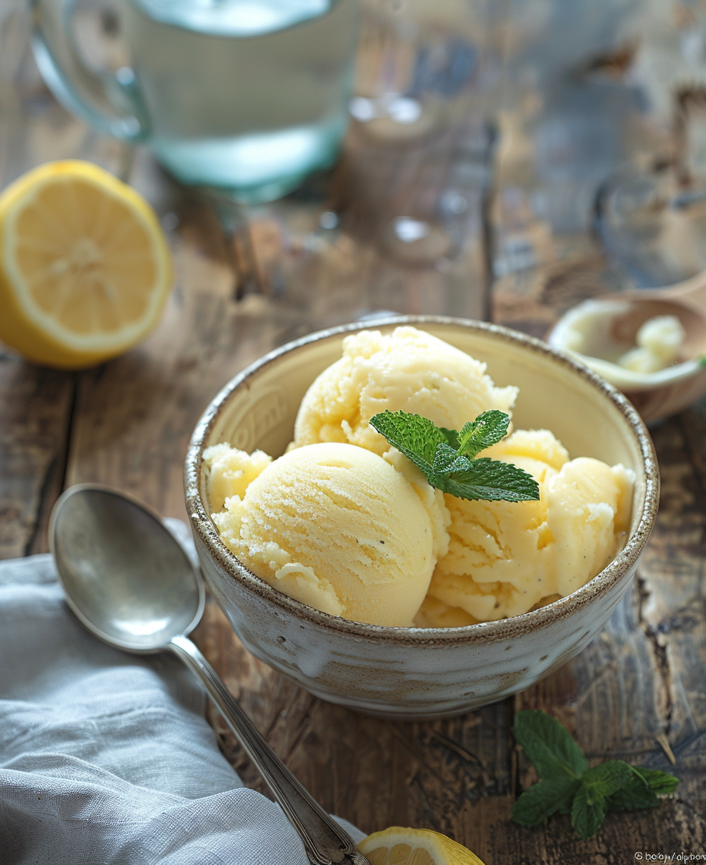 recette glace à la sorbetière