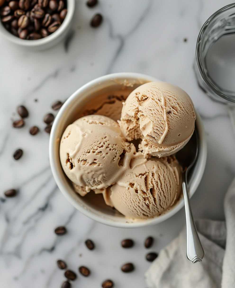 recette glace café