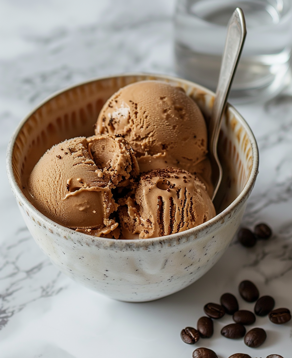 recette glace café