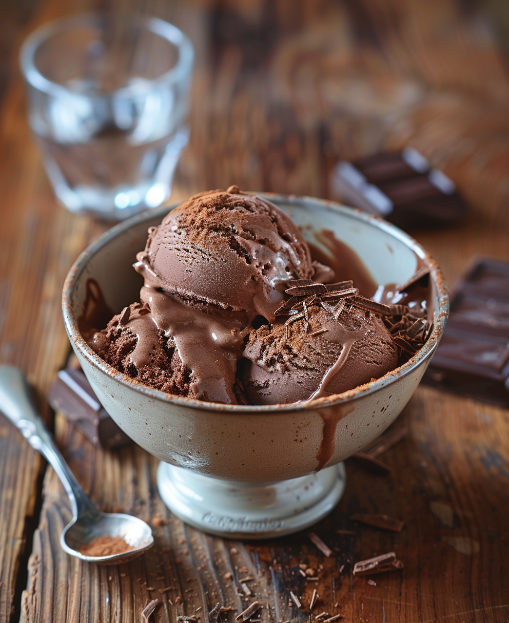 recette glace chocolat sans sorbetière