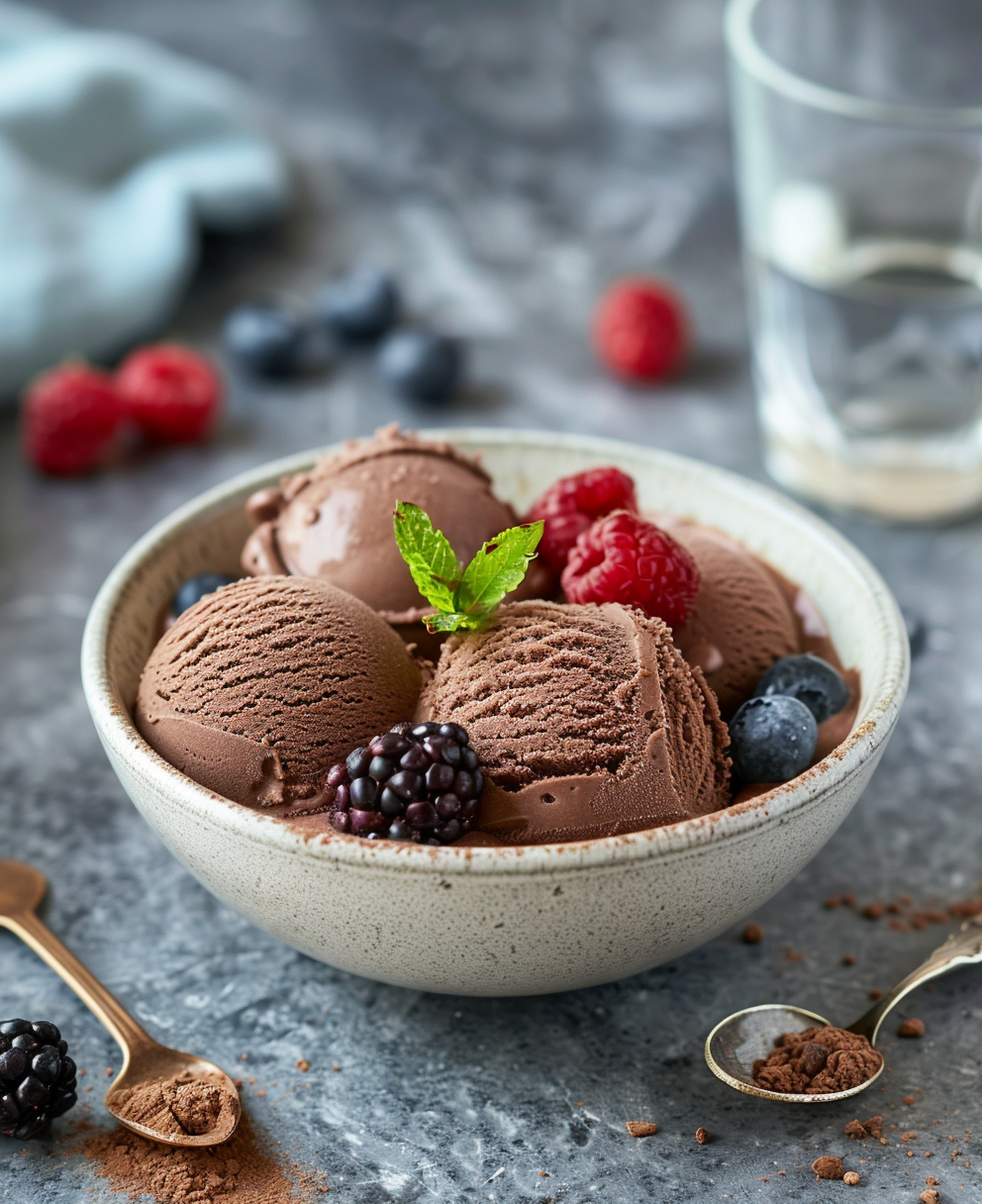 recette glace chocolat sorbetière